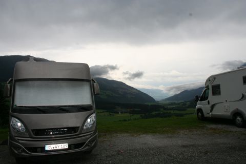 Blick ins Tal Salzbachtal, kurz vor einem Gewitter